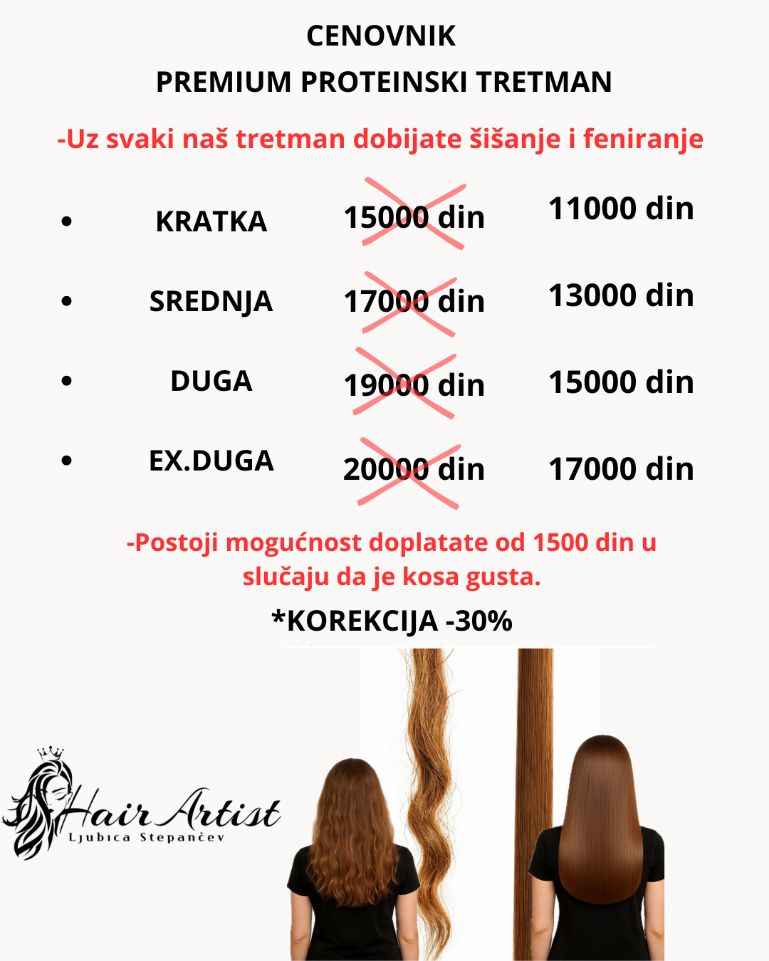 Proteinski tretman organski – dubinska obnova i ispravljanje kose